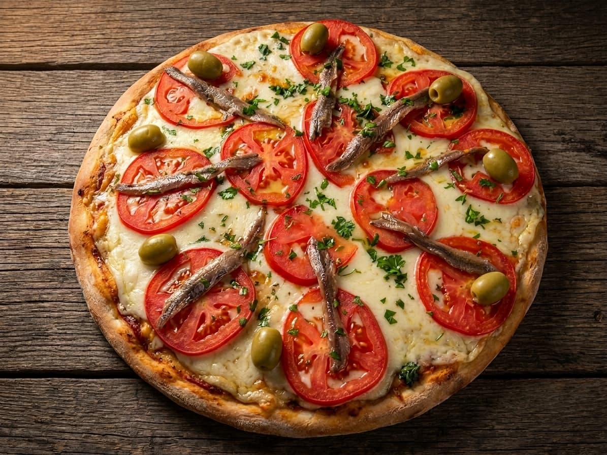Anchoa y tomate