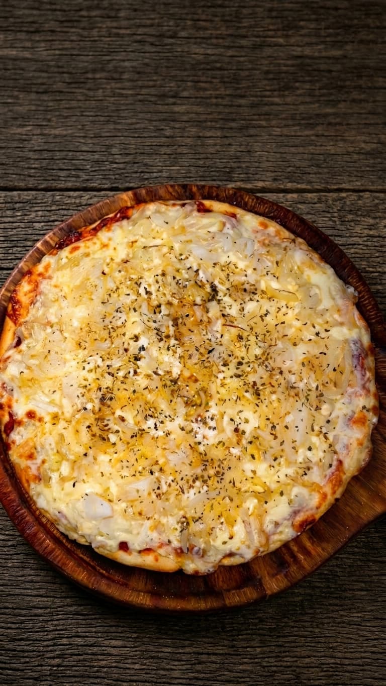 Muzzarella y cebolla