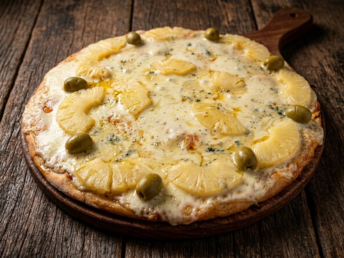 Roquefort y ananá